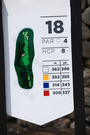 信息标记高尔夫球图片