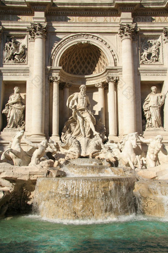 特莱维喷泉罗马意大利
