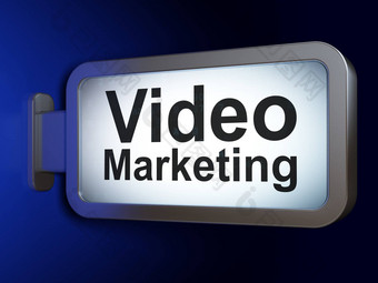 业务概念视频市场营销广告牌背景