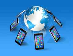 智能手机世界全球全球沟通