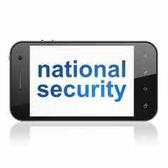 安全概念国家安全智能手机