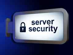 安全概念服务器安全关闭挂锁广告牌背景