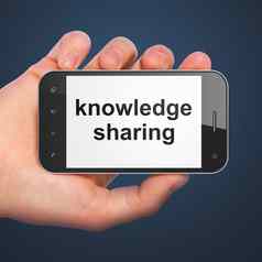 教育概念知识分享智能手机