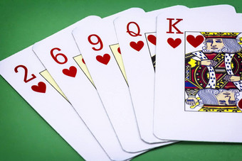 卡片扑克甲板英语扑克手调用颜色组成信<strong>心心心心</strong>夫人王心