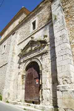 教堂三米格尔罗马式过渡十三世纪