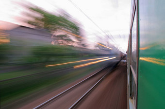 视图窗口超速行驶火车