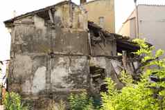 房子拆迁废墟布里韦加西班牙