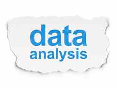 数据概念数据分析纸背景