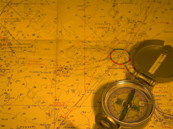 指南针航海地图