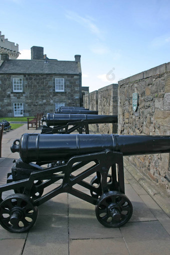 大炮斯特灵城堡苏格兰