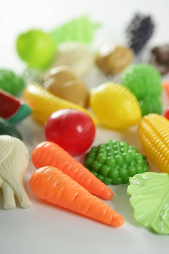 塑料游戏假的多种多样的<strong>蔬菜水果</strong>