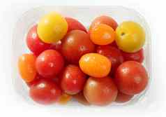 樱桃多种多样的多颜色西红柿