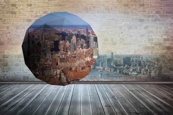 复合图像城市景观摘要屏幕