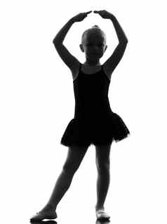 女孩芭蕾舞女演员芭蕾舞舞者跳舞轮廓