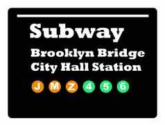布鲁克桥地铁标志