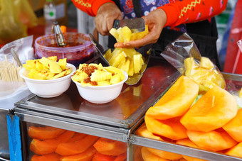 水果摊位街市场泰国