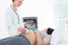 医生超声波怀孕了女人