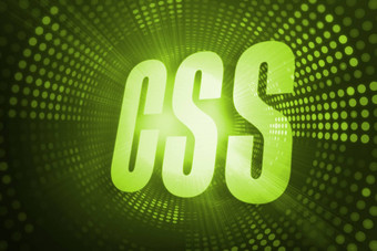 CSS绿色像素螺旋