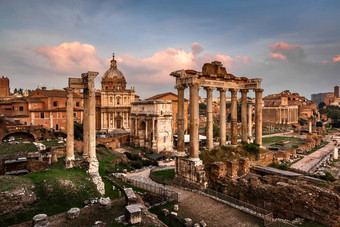 罗马论坛论坛罗马废墟septimius西弗勒斯拱