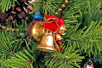 钟弓圣诞节树饰品