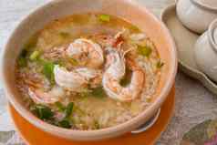 泰国大米汤虾