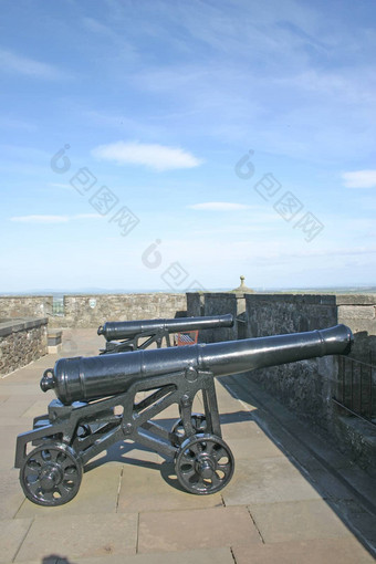 大炮斯特灵城堡苏格兰