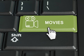 电影按钮键盘鼠标光标