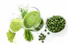绿色健康的超级食物排毒补充