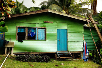 当地的房子瓦莱武岛斐济