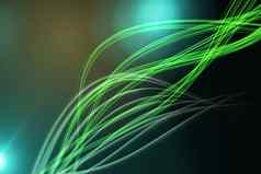 弯曲的激光光设计绿色