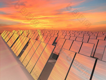太阳能面板收到能源太阳