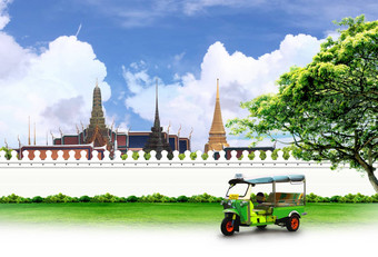 泰国旅行背景概念