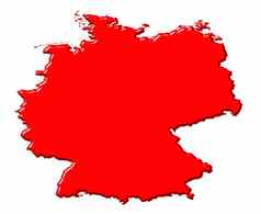 德国地图国家颜色