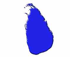 斯里兰卡斯里兰卡地图国家颜色