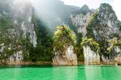旅行岛绿色湖桂林泰国