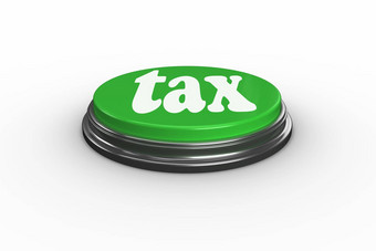 税数字生成的绿色推按钮