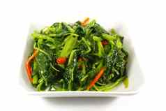 亚洲中国人烹饪风格搅拌弗莱蔬菜菜