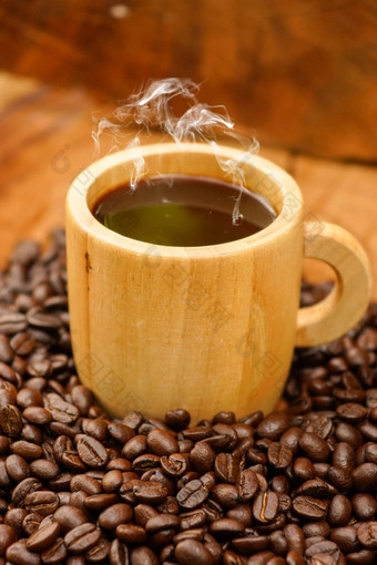 烤<strong>咖啡</strong>豆子木黑色的<strong>咖啡</strong>玻璃木材