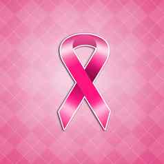 粉红色的丝带乳房癌症预防