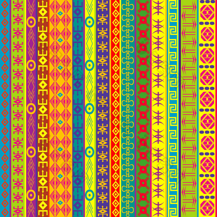 色彩斑斓的背景少数民族图案