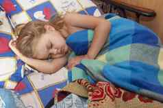 孩子年睡眠床上表毯子