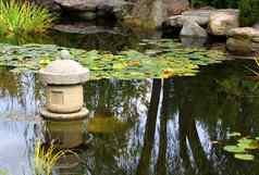 失业福利日本水花园基于胫骨water-viewing