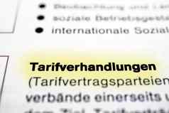 Tarifverhandlungen