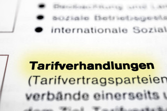 Tarifverhandlungen