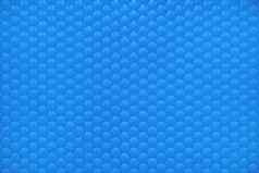 蓝色的闪亮的六角泡沫瓷砖纹理背景
