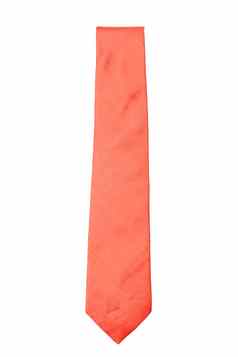平原橙色业务脖子领带