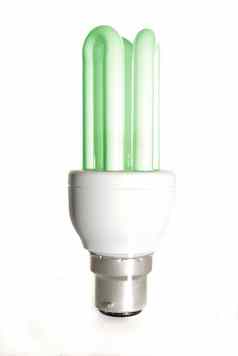 绿色能源储蓄者光灯泡