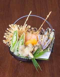 日本厨房天妇罗深炸混合蔬菜引入