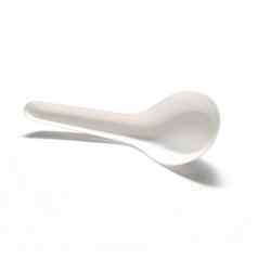 白色塑料勺子