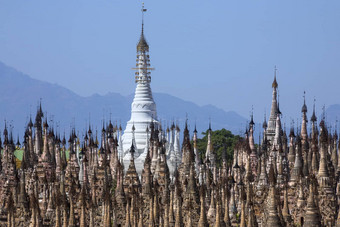 我的脚寺庙复杂的山状态缅甸